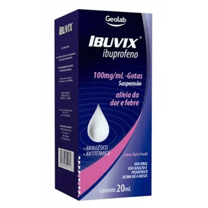 Ibuvix 100Mg/Ml Suspensao Oral 20Ml Geolab