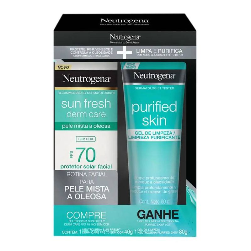 kit-neutrogena-sun-fresh-facial-fps70purified-skin-gel-de-limpeza-80g