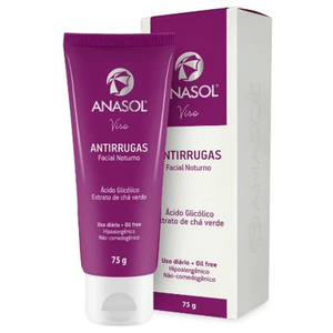 Creme Facial Noturno Anasol Viso Antirrugas 60g