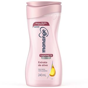 Sabonete Liquido Monange Extrato Oliva 240Ml