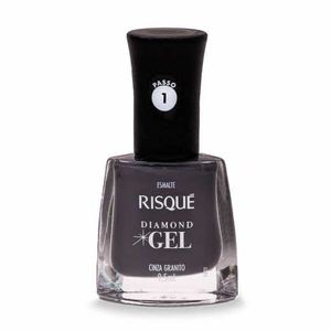 Esmalte Risque Diamond Gel Cinza Gran 9,5ml