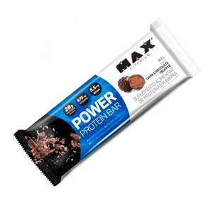 BARRA DE PROTEINA MAX TITANIUM POWER PROTEIN TRUFA DE CHOCOLATE 90G