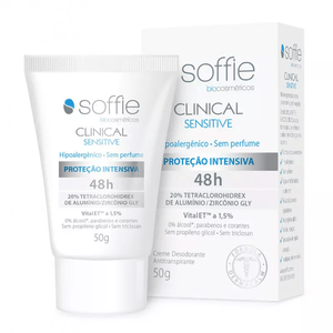 Desodorante em Creme Soffie Clinical Sensitive 50g