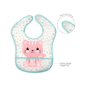 BABADOR COM BOLSO BUBA GATINHO