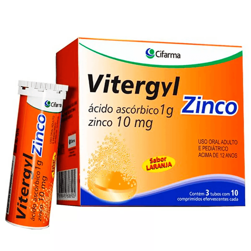 vitergyl-zinco-efervescente-1g-com-30-comprimidos