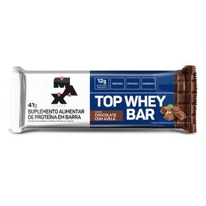 Barra De Proteina Max Titanium Top Whey Bar Chocolate Com Avelã 41G