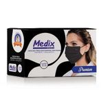 mascara-descartavel-preta-medix-com-50-unidades