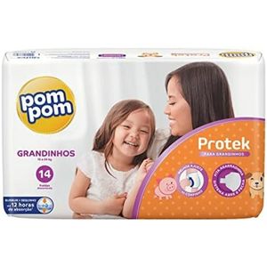 Fralda Pom Pom Protek Grandinhos Jumbo Com 14 Unidades