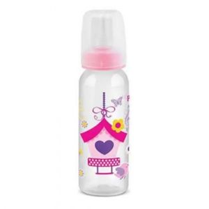 MAMADEIRA PRINCE CILINDRICA CRISTAL ROSA 240ML R:2352