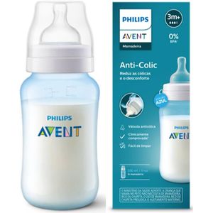 Mamadeira Anticólica Avent Azul 330Ml