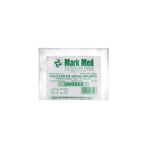 Coletor De Urina Mark Med Infantil Masculino Com 10 Unidades