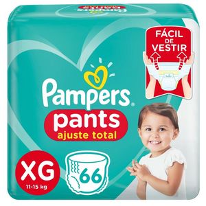 Fralda Pampers Pants Ajuste Total Xg Com 66 Unidades