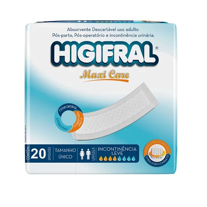 absorvente-geriatrico-higifral-maxi-care-com-20-unidades