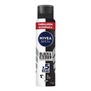 Desodorante Aerossol Nivea Men Invisible Black & White 200Ml