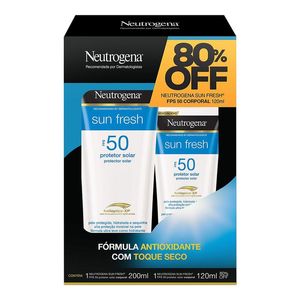 Kit Neutrogena Sun Fresh Protetor Fps50 200ML+Fps50 120Ml