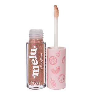 Gloss Labial Melu by Ruby Rose Cor Bolo de Nozes Com 3,4ml