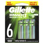 carga-de-aparelho-para-barbear-gillette-sensitive-mach3-leve-6-pague-5-unidades