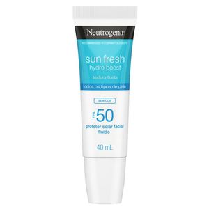 Protetor Solar Facial Neutrogena Sun Fresh Hydro Boost Fps 50 Sem Cor Com 40ml