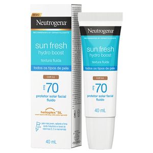 Protetor Solar Neutrogena Sun Fresh Hydro Boost FPS 50 Facial Cor 3.0 Com 40ml