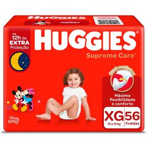 Fralda Huggies Supreme Care Hiper Xg Com 56 Unidades