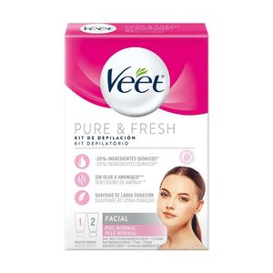 Kit Veet Pure e Fresh Creme Depilatorio Facial 50ML + Creme Pós Depilatório 50ML