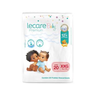 Fraldas Lecare Baby Jumbo XXG Com 20 Unidades