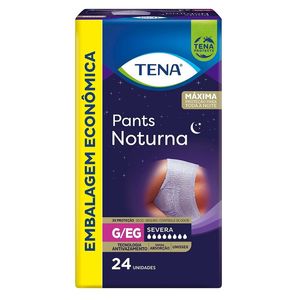 Roupa Íntima Descartável Tena Pants Noturna G/Eg Com 24 Unidades