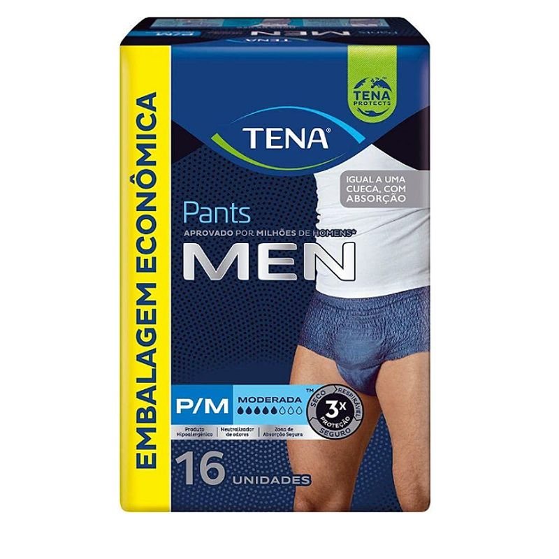 roupa-intima-tena-pants-men-pm-com-16-unidades