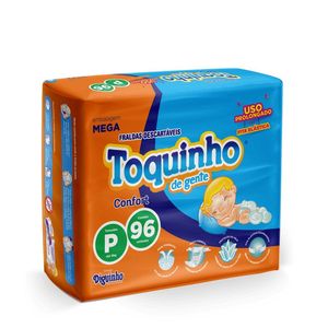 Fralda Toquinho Confort Mega P Com 96 Unidades
