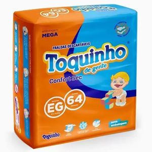 Fralda Toquinho Confort Mega Eg Com 64 Unidades