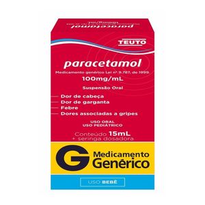 Paracetamol 100Mg/Ml Suspensao Oral 15Ml Teuto