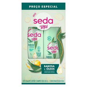 Kit Seda Babosa + Óleos Shampoo 300ml + Condicionador 190ml