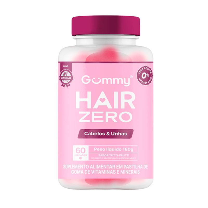 suplemento-alimentar-gummy-hair-zero-tuttifrutti-com-60-gomas