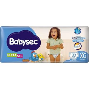 Fralda Babysec Ultrasec Galinha Pintadinha Xg Com 30 Unidades