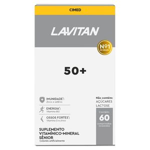 Suplemento Vitaminico Lavitan 50+ Com 60 Comprimidos