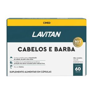 Suplemento Vitaminico Lavitan Cabelos e Barba Com 60 comprimidos