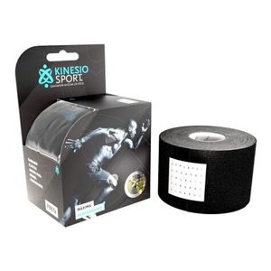 Bandagem Elastica Adesiva KinesioSport 5cm X 6M Preta