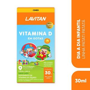 Suplemento Vitamínico Lavitan Vitamina D Infantil Sabor Limão 30ml