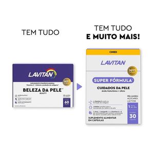 LAVITAN SUPER FORMULA CUIDADOS DA PELE CX 30 CAPS