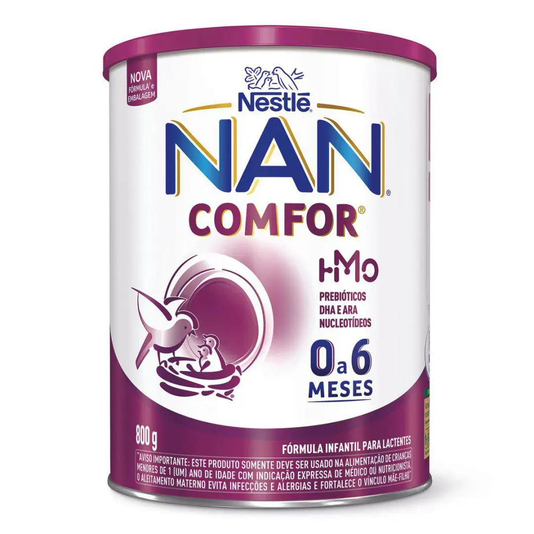 Fórmula Infantil Nan Comfor 1 0 a 6 meses 800g - Drogaleste