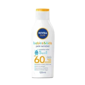 Protetor Solar Nivea Sun Babies & Kids Pele Sensível FPS60 125ml