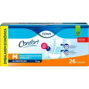 FRALDA TENA CONFORT MEGA M COM 26 UNIDADES