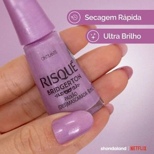 Esmalte Risqué Cintilante Bridgerton Paixão Desmascarada 8ml