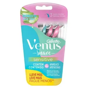 Aparelho de Depilar Gillette Venus Suave Sensitive 4 unidades