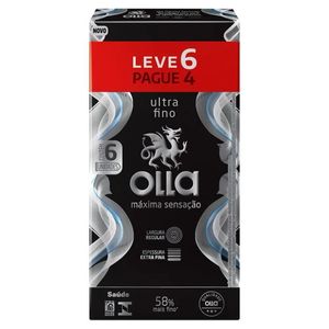 Preservativo Olla Máxima Sensação Ultra Fino Leve 6 Pague 4