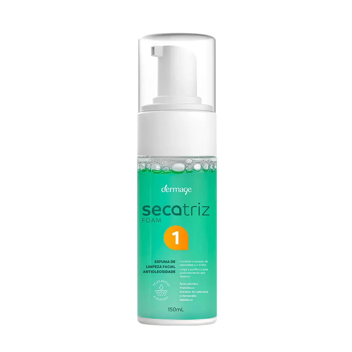 Espuma de Limpeza Facial Antioleosidade Dermage Secatriz Foam 15ml